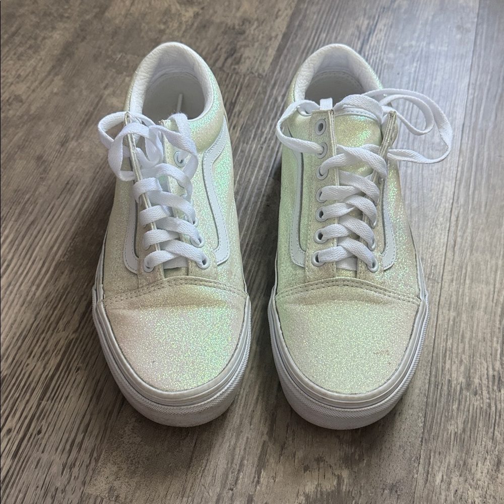 Vans White Iridescent Sneakers